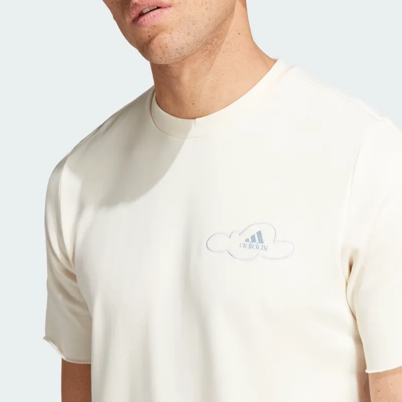 Adidas T Shirts Men Ecru-3