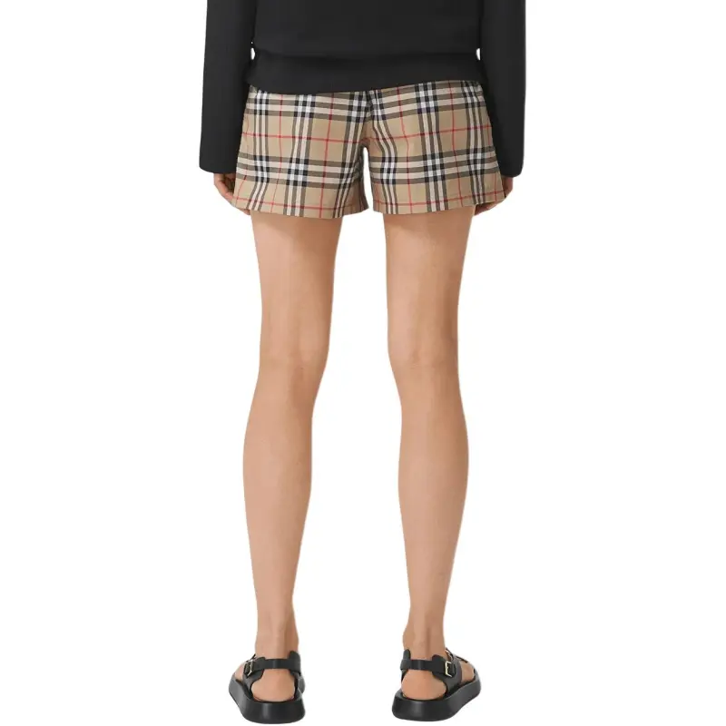 Burberry Casual Shorts Women's Khaki-4