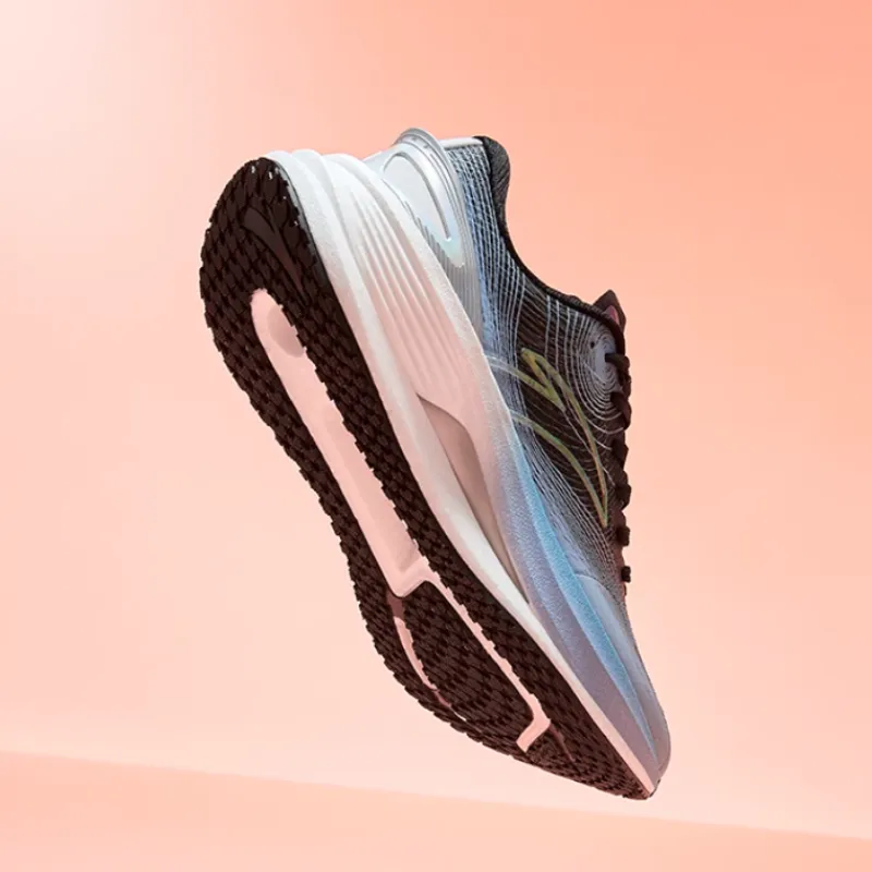 Anta Champion 3rd Gen PRO Anti Slip Wear Resistant Low Top Casual Running Shoes Women's Black Gray Blue-3