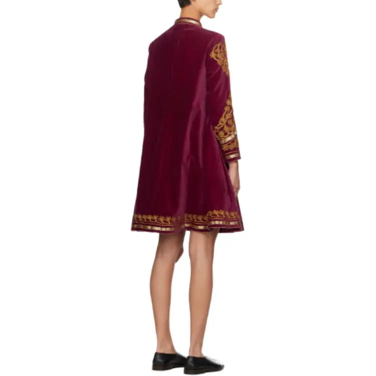BODE Long-Sleeved Dresses Women's Red-1