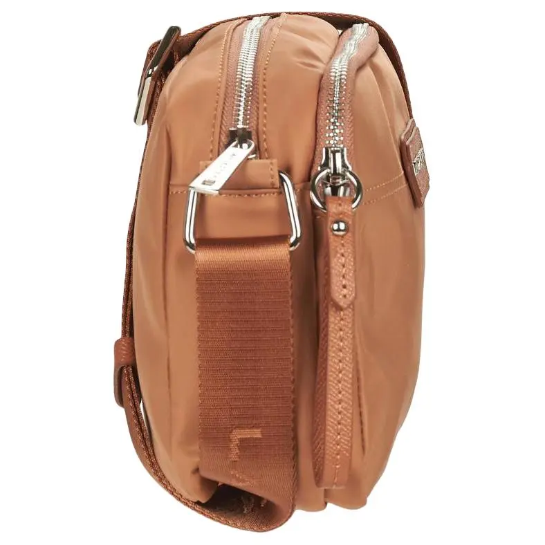 Lancaster Adjustable Strap Shoulder Bag Women's Brown-3