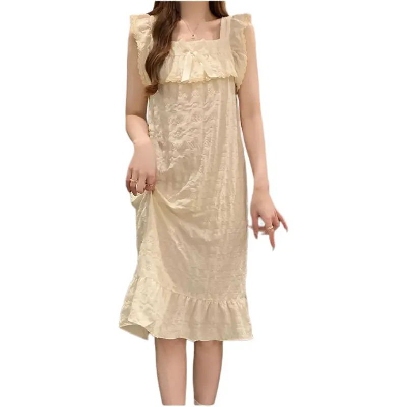 Ta Yan Nightgown Women's Apricot-3
