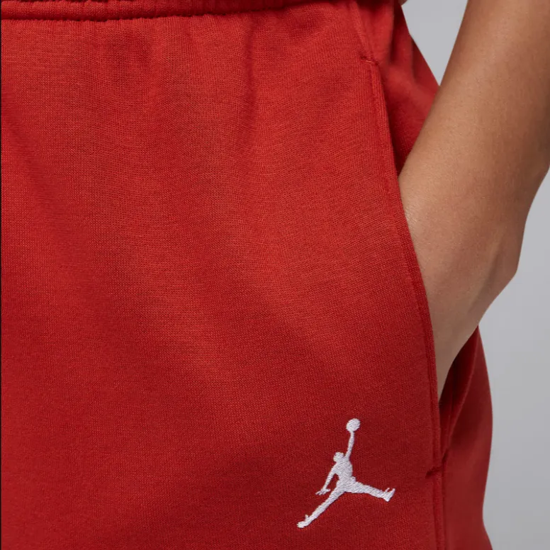 Jordan Brooklyn Fleece Knitted Sports Pants Women's Sand Dune Red-2
