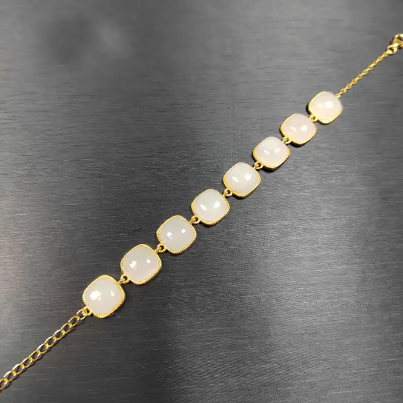 YOULING Bracelets White Jade Women's-5