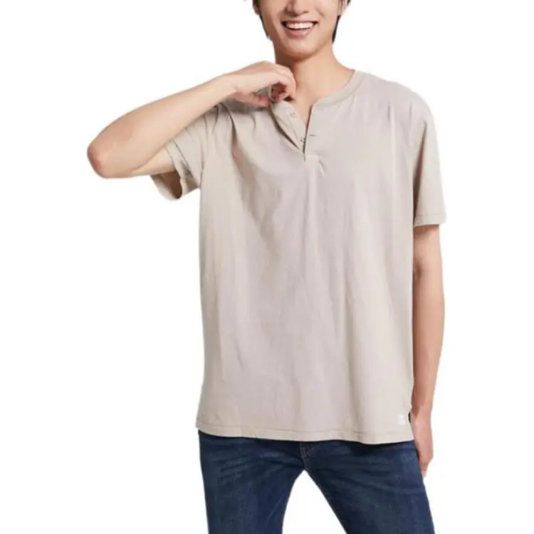 Hollister T Shirt Men's Brown Yellow-1
