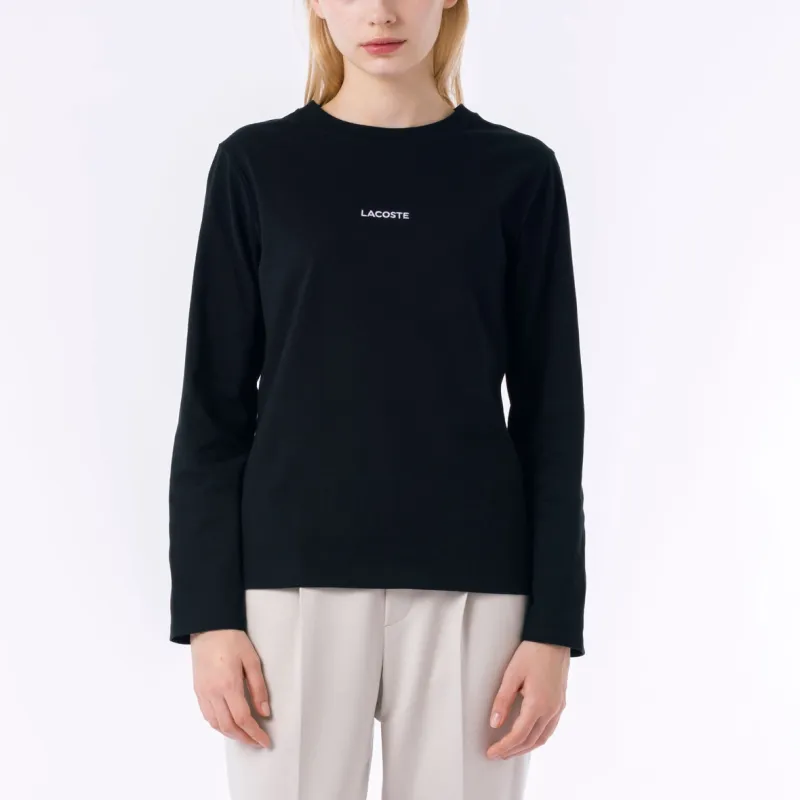 LACOSTE Regular T Shirt Women's Black-3