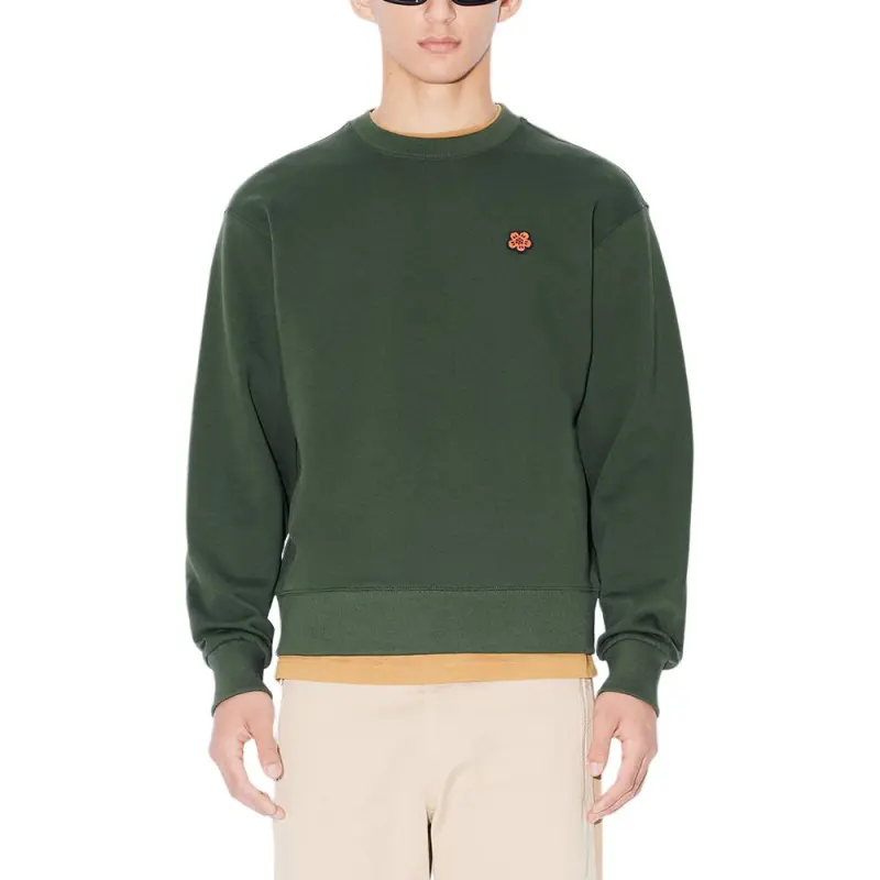 KENZO Boke Flower Embroidered Crewneck Sweatshirt-4
