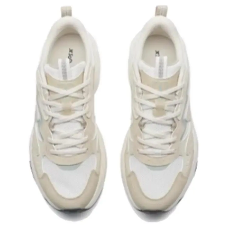 XTEP Anti Slip Wear Resistant Low Top Casual Shoes Men's Beige-3