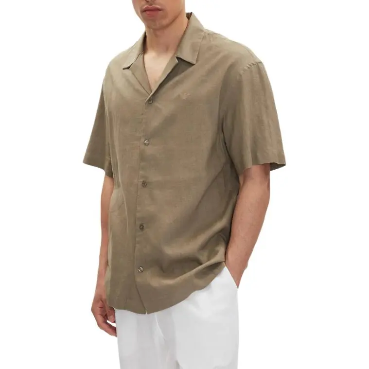 EMPORIO ARMANI Logo embroidered Shirt-3