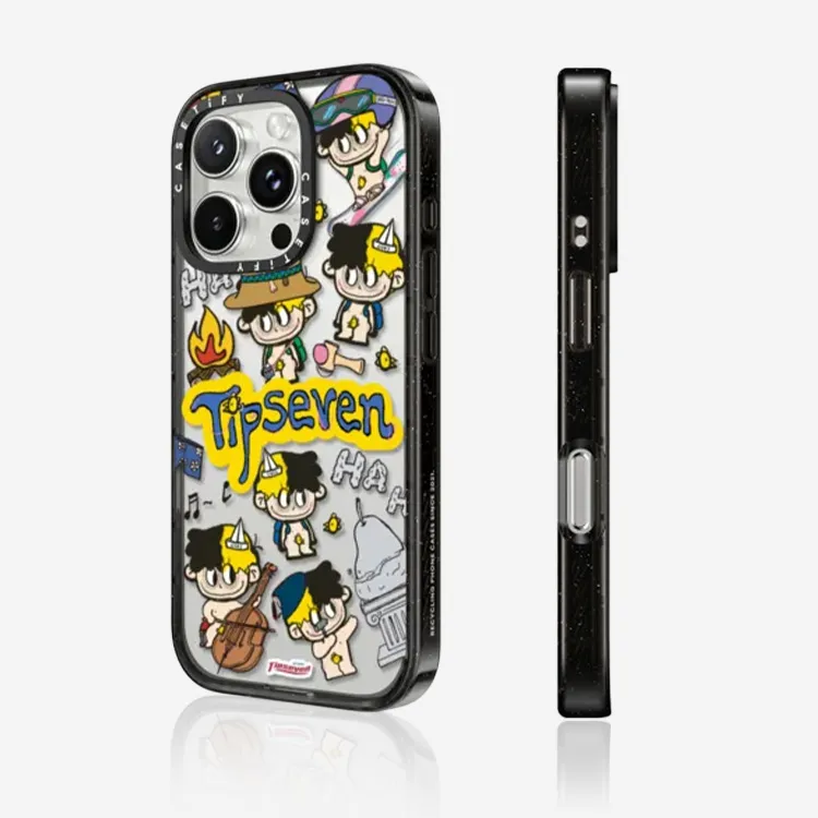 CASETIFY TPU Material TIPSEVEN Collection Chicken Travel Phone Cases Compatible With IPhone 16/15/14/Pro/Ma Cartoon-2