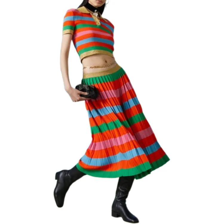 GUCCI Striped Skirt-2