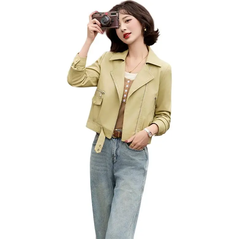 Yi Mengyuan Leather Jacket Women's-2