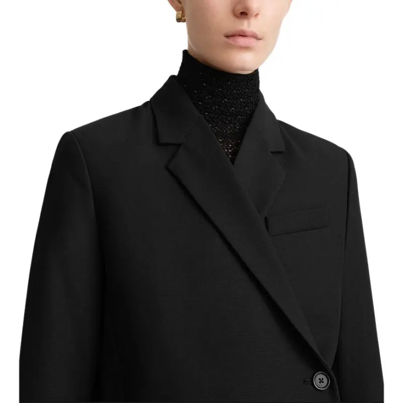 TOTEME Double breasted Interlock twill Blazer-1