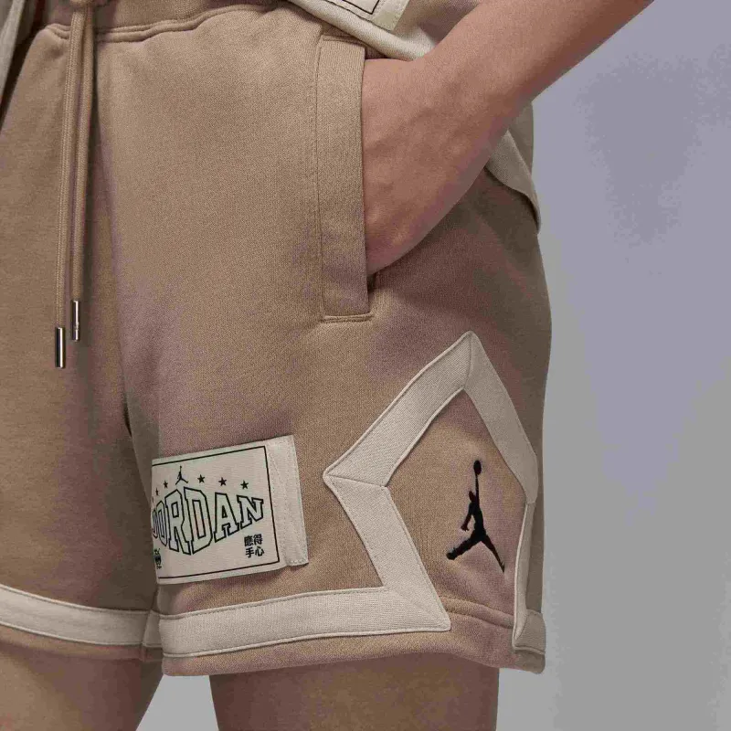 Jordan Diamond Casual Shorts Women's Ephedra/Oat/Gray Black-4