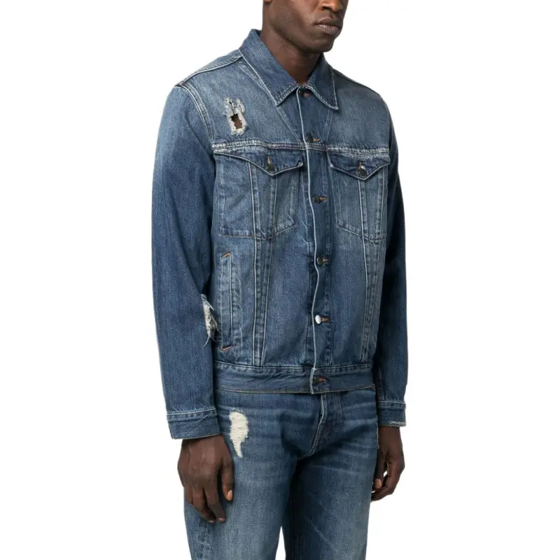 A COLD WALL* Distressed finish Denim Jacket-3