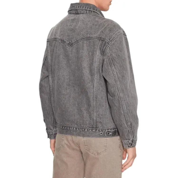 Levis Denim Jackets Men Gray-4