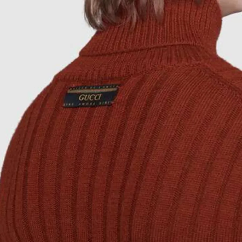GUCCI Sweaters Men Red Brown-4