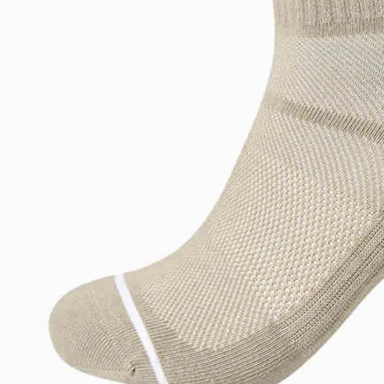 Saucony Polygiene Mid Calf Socks Unisex 1 Pack Light Khaki-2