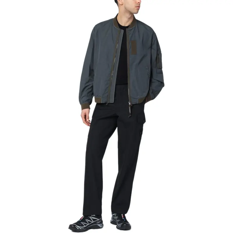 C.P.Company Logo embroidered Bomber Jacket-2