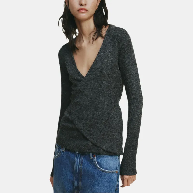 ZARA Knitwear Women's Zebra Print Gray-2