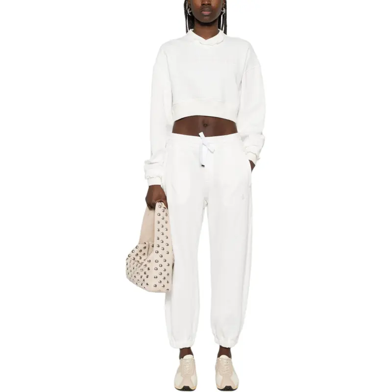 Alexander McQueen Logo Detailed Cropped Sweatshirt-1