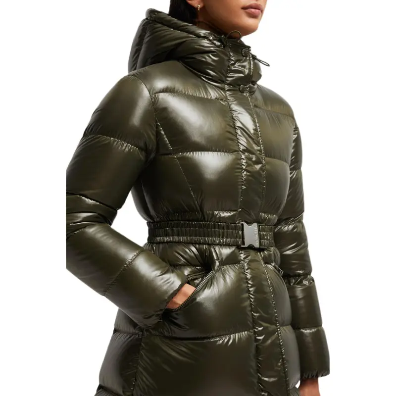 Moncler Bellevue Long Down Coat-4