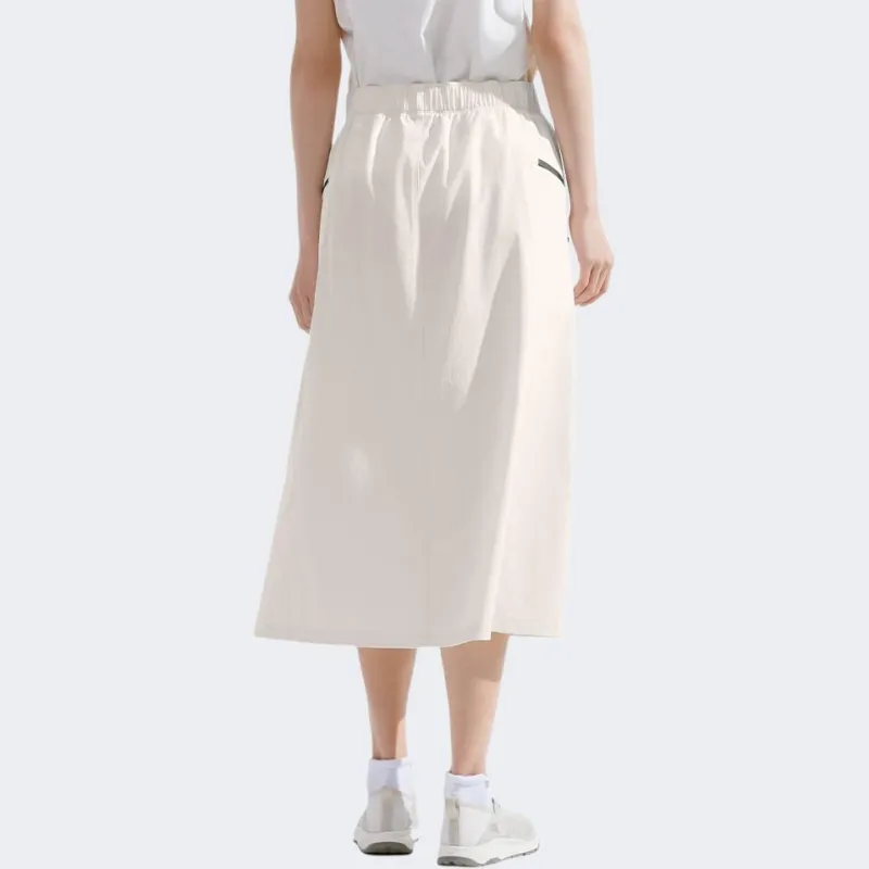 THE NORTH FACE Dome City Outdoor Collection SS25 Casual Long Skirts Women's Dune White-2