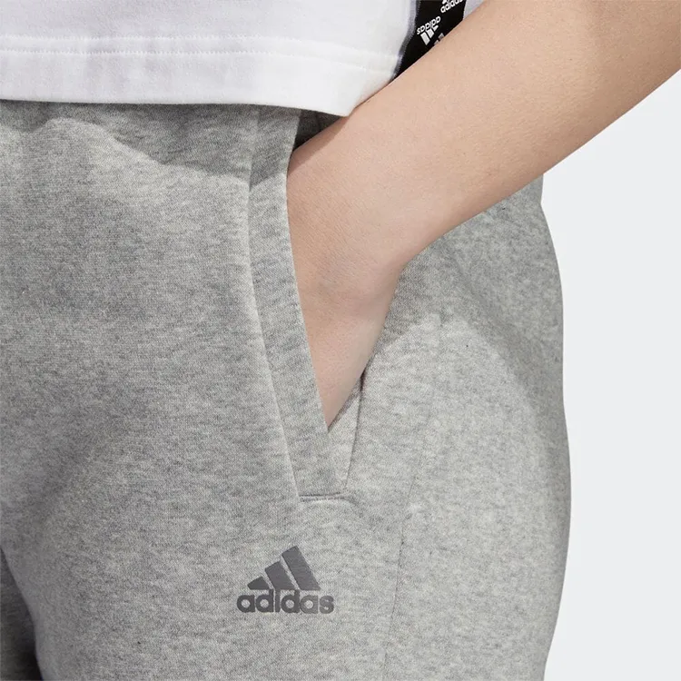 Adidas Knitted Sweatpants Women's Medium Gray-4