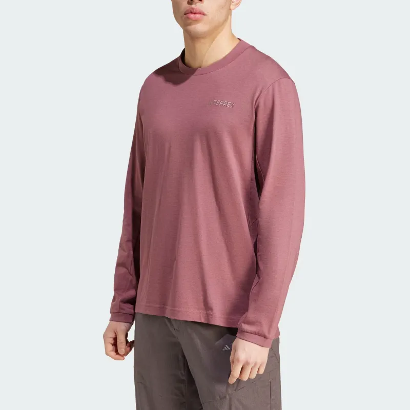 Adidas Terrex T-Shirts Men Burgundy-3