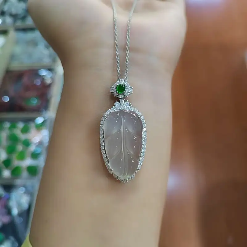 Gifts Chalcedony Jade Necklaces Unisex-5