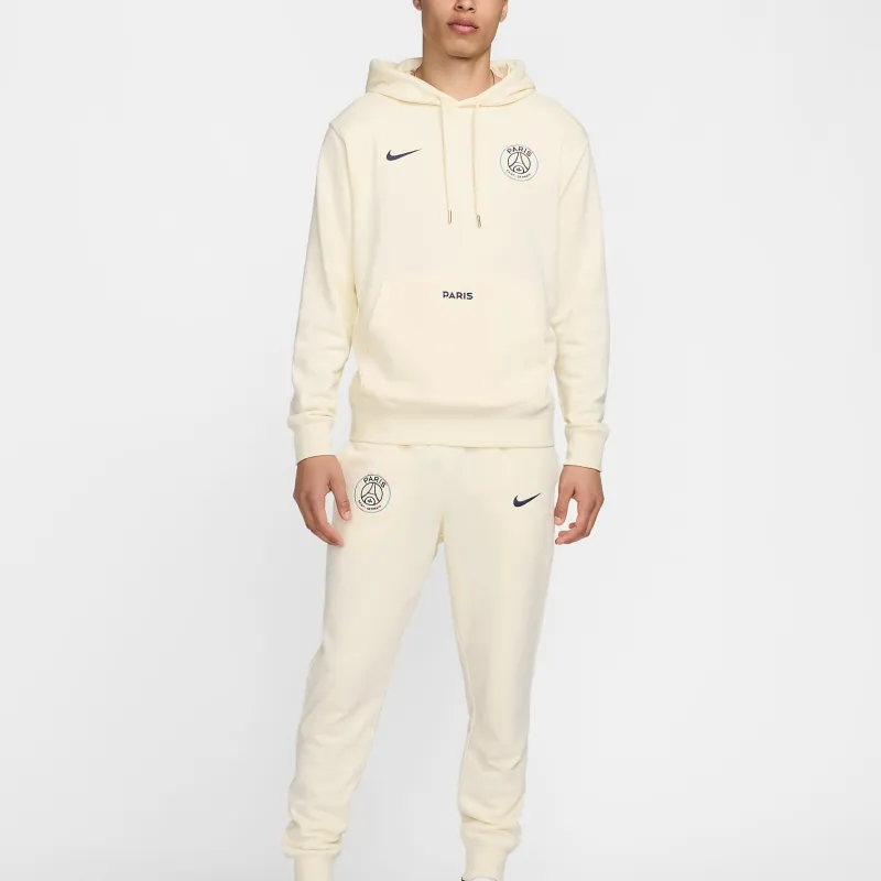 Nike Paris Saint Germain Club Men's Nike Soccer French Terry Pullover Hoodie-4