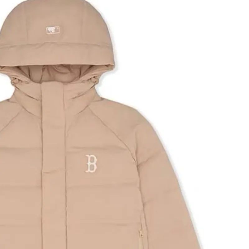 MLB FW23 Down Jacket Unisex Linen Beige Yellow-4
