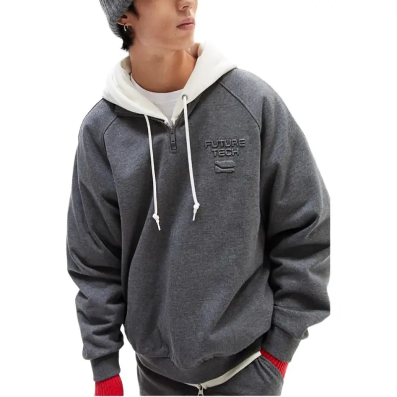 H&M New Year Sweatshirts Men Dark Gray-3