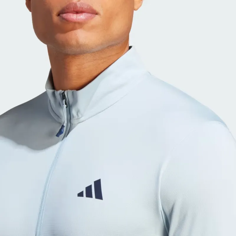 Adidas Train Essentials Seasonal Training 1/4 Zip Long Sleeve Tee-1