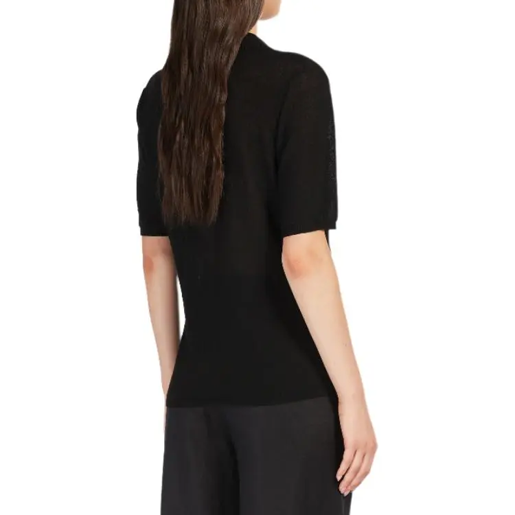 MaxMara Studio Polo Shirt Women's Black-1