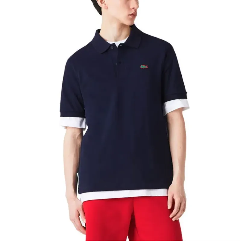 LACOSTE Polo Shirt Men's Navy Blue-1
