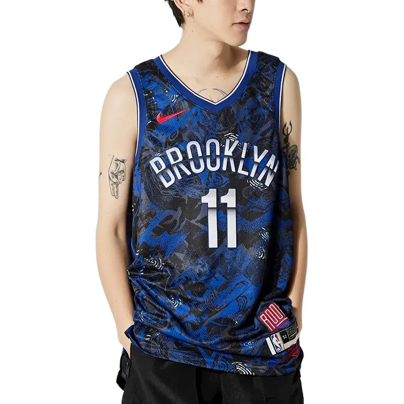 Nike X NBA Basketball Jerseys Men Blue-4