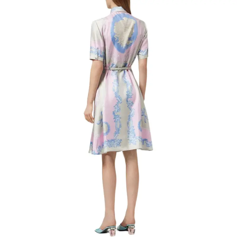 VERSACE Cameo Printed Shirt Dress-1
