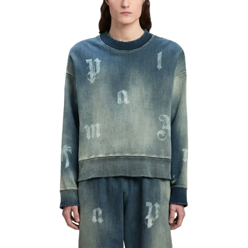 PALM ANGELS Logo Printed Crewneck Sweatshirt-2