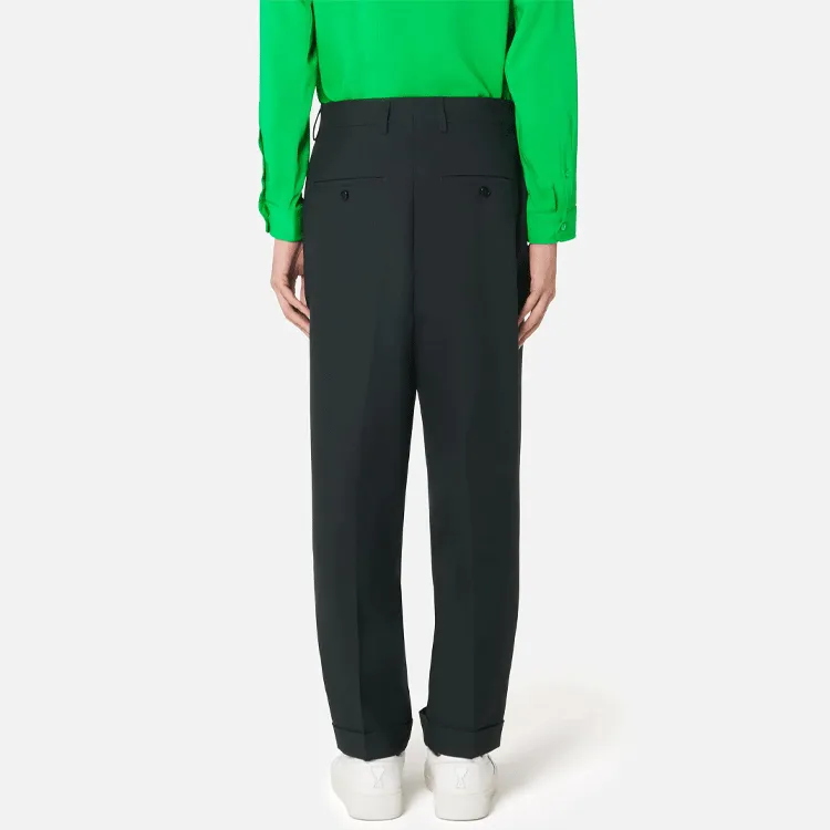 AMIPARIS Tapered Cropped Trousers-1