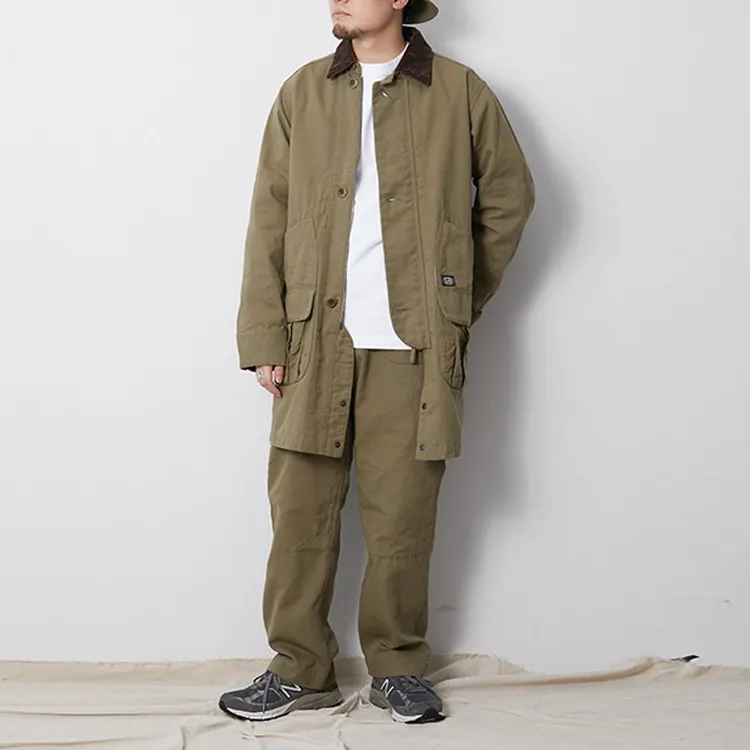 Snow Peak Trench Coats Men Khaki-1