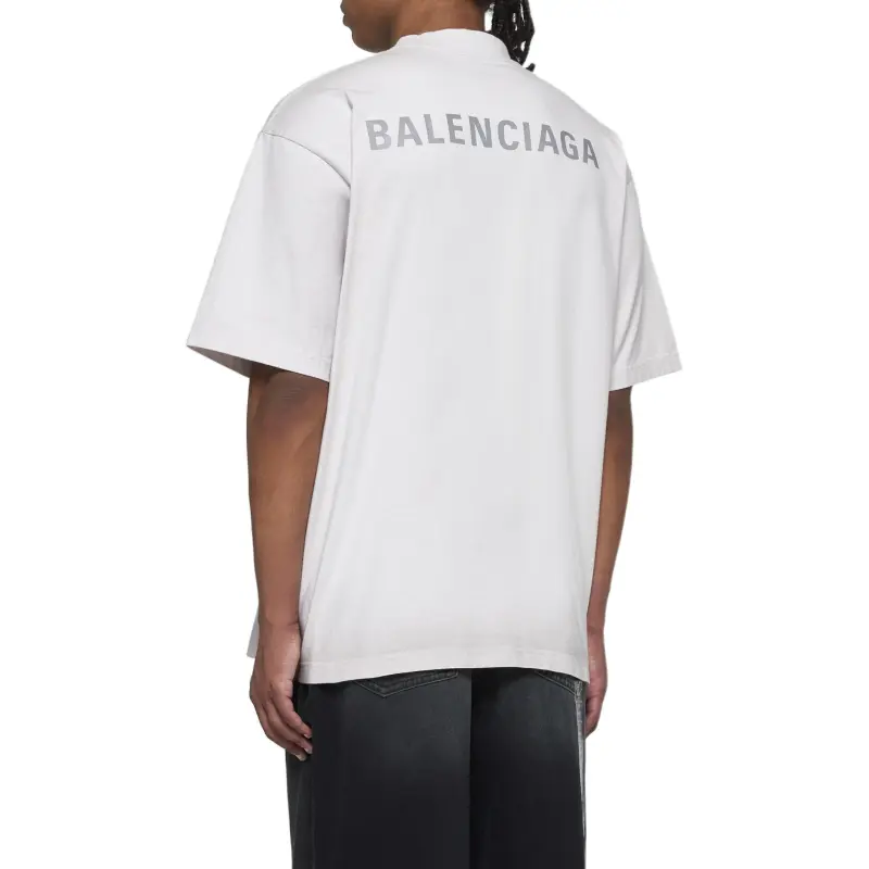 Balenciaga T Shirts Men Ecru-4
