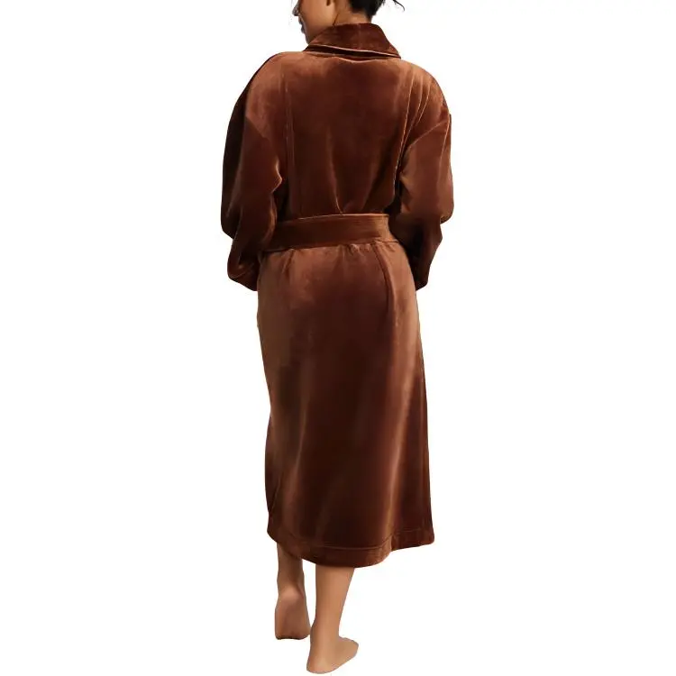 Victoria's Secret THE MIX Pajama Robe Bath Robes Women's Dark Brown-2