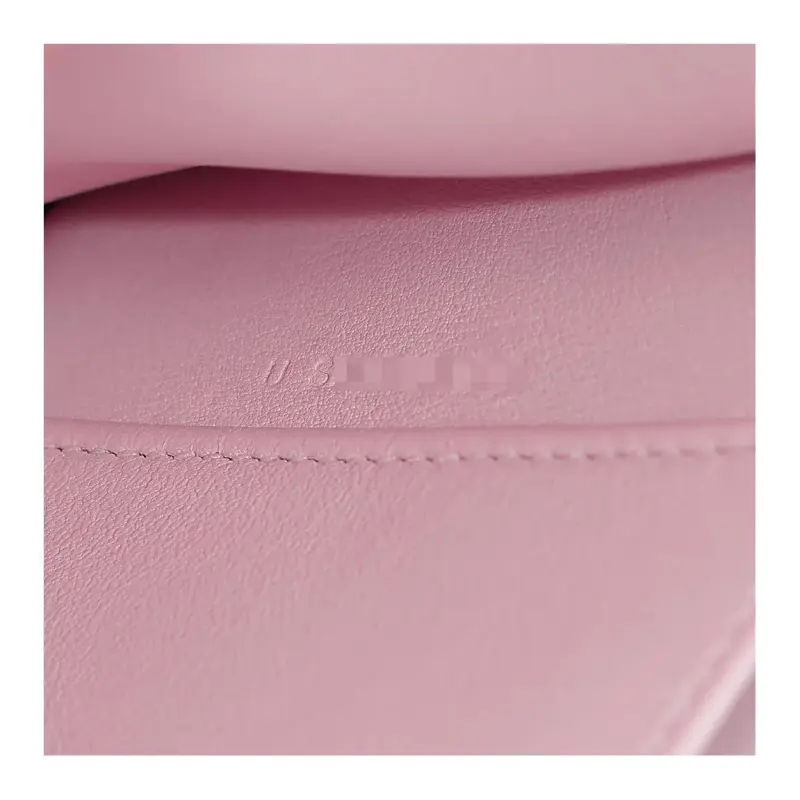 HERMES Kelly Danse Swift Calfskin One Shoulder Crossbody Clutches Women's 09 Mauve Pale Dream Pink-15
