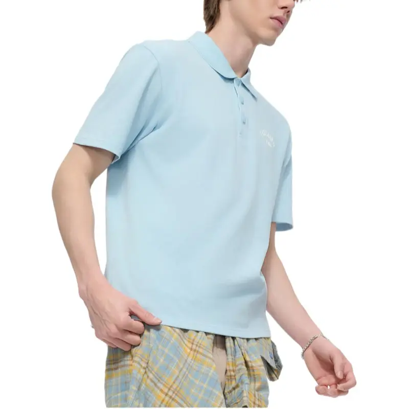FILA FUSION FOBFUSION LIFE Polo Shirt Men's Light Teal Blue-3
