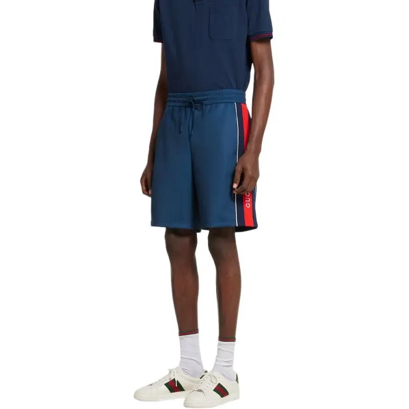 GUCCI Casual Shorts Men Blue-3