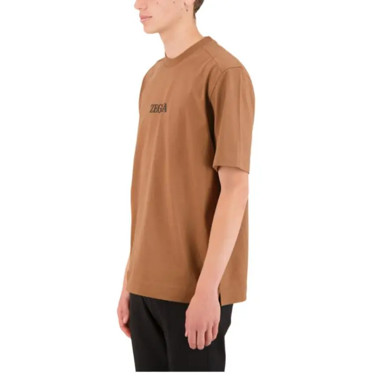 Ermenegildo Zegna T Shirts Men Brown-2