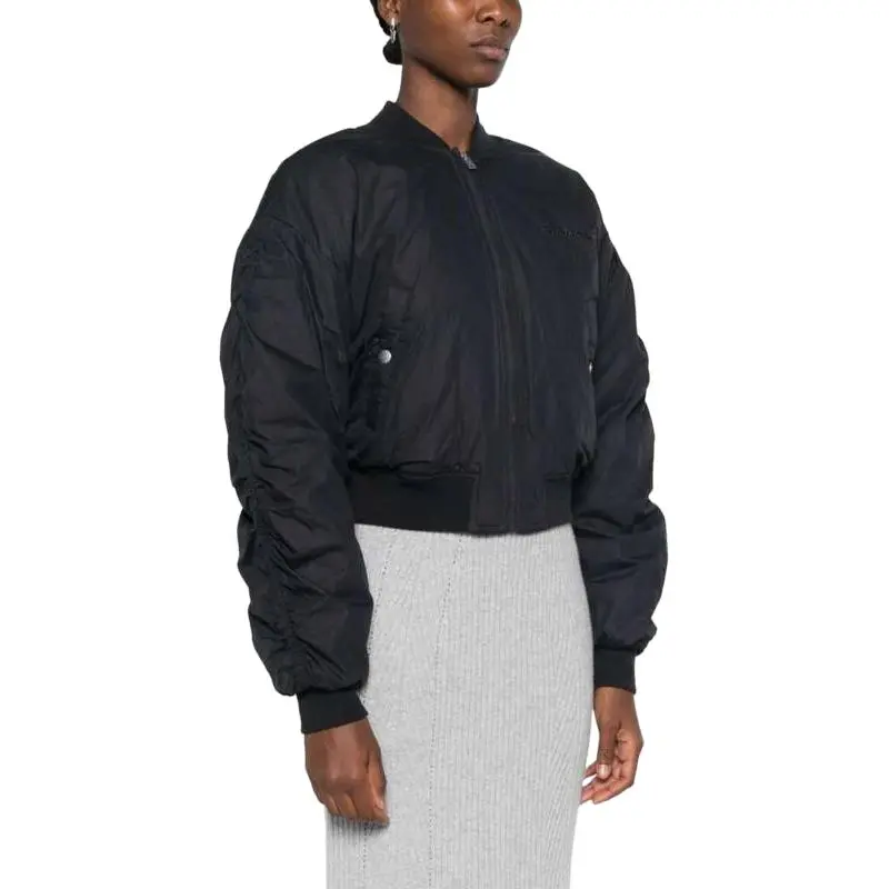 ISABEL MARANT ETOILE Bessime Logo Embroidered Zipped Bomber Jacket-3