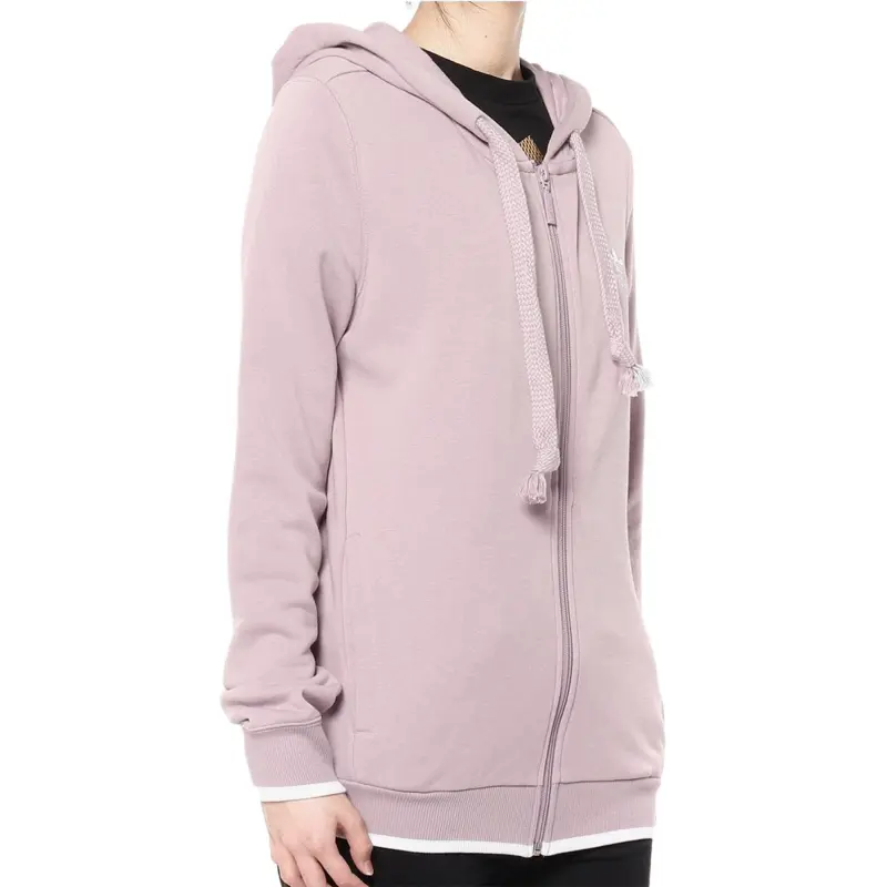 Adidas Originals ZIP HOODIE Jackets Coats Women's Pink-3