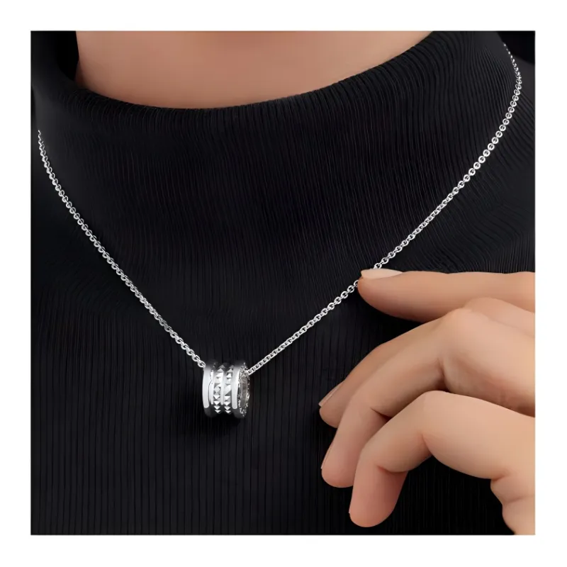 BVLGARI Save The Children Charity Collection 925 Sterling Silver Necklaces Unisex Silver-2